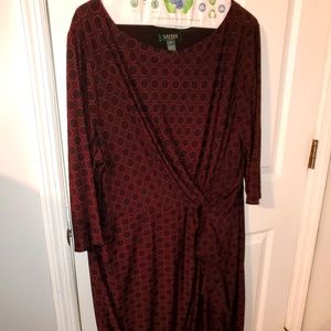 Ralph Lauren faux wrap dress